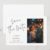 Rustieke Bruiloft Save The Date (Voorkant / Achterkant)