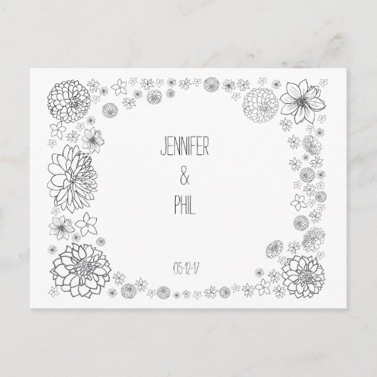  rustieke bruiloft Save the Date Aankondigingskaart (Voorkant)