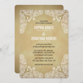 Rustieke bruiloft uitnodiging Ik Hand getrokken Pa (Voorkant / Achterkant)