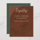 Rustieke bruiloft uitnodigingen, register Kaart, b Informatiekaartje (Voorkant / Achterkant)