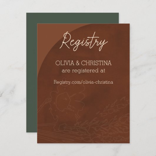 Rustieke bruiloft uitnodigingen, register Kaart, b Informatiekaartje (Voorkant / Achterkant)