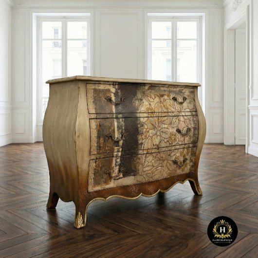  rustieke bruine bloemengestoorde textuur tissuepapier