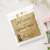 rustieke bruine bruiloft Dank u Bedankzakje (Gezegeld)