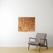 Rustieke bruine cowboy mode western leer wandkleed (In Situ (horizontaal))