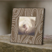 Rustieke bruine houtnerf moderne kunst canvas afdruk