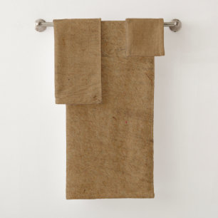 Rustieke bruine namaak houten schuur bad handdoek