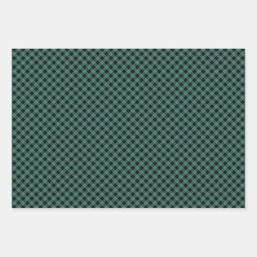 Rustieke Buffalo en Buffalo Plaid Patroon Inpakpapier Vel (Voorkant 3)