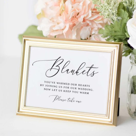 Rustieke buiten deken voor bruiloft poster