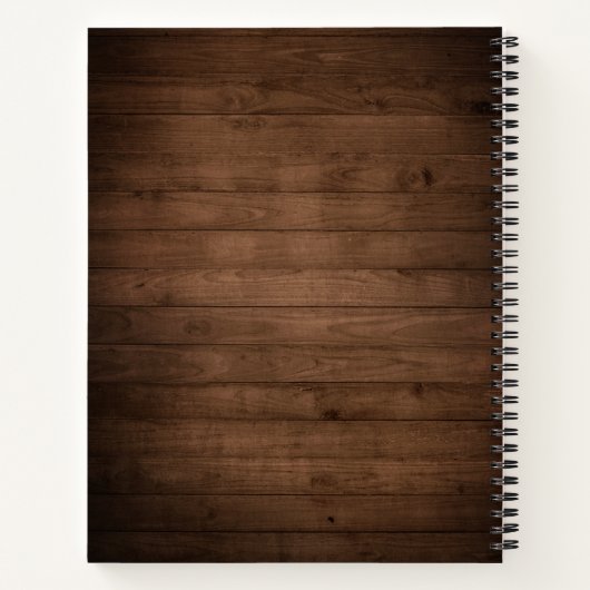 Rustieke Burgundy Metselaarsvaas Bruiloftsrecepten Notitieboek (Achterkant)