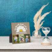 Rustieke Burlap Daisy Fotocollage Oma Gift Fotoplaat (Insitu)