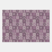 Rustieke Burlap Flowers Mixed Wrapping Paper Sheet (Voorkant 3)