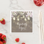 Rustieke Burlap Lights Mason Jars Bruiloft Servet (Insitu)