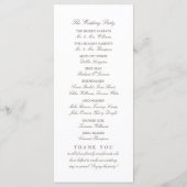 Rustieke Burlap Mason Jar Trouwprogramma Programma (Achterkant)