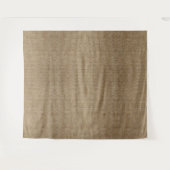 Rustieke Burlap Natuur Patroon Tapestry – Aardse Wandkleed (Voorkant (horizontaal))