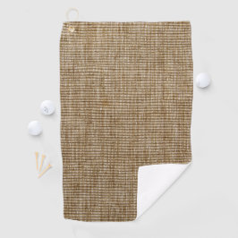 Rustieke Burlap Natuur Pattern Golfhanddoek – Aard