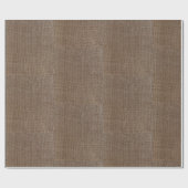 Rustieke Burlap Print Cadeaupapier (Vlak)