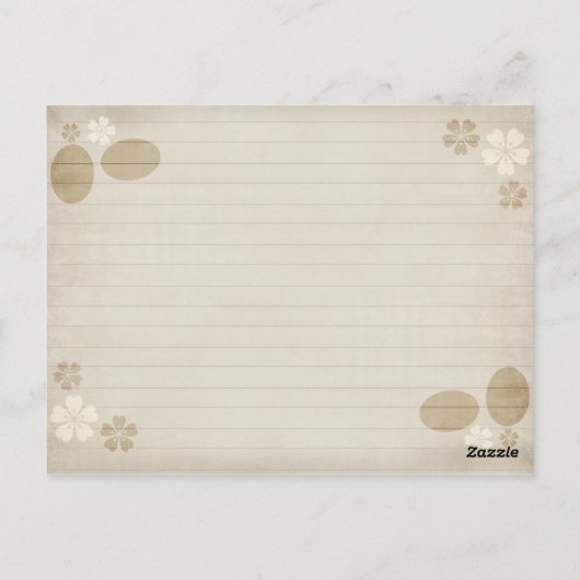  rustieke Burlap Rolling Pin Recept Kaart (Achterkant)