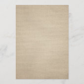 Rustieke Burlap Wedding Route - Huwelijk Welkom Programma (Achterkant)