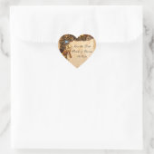Rustieke Buttonnen Bruiloft Save the Date Sticker (Tas)