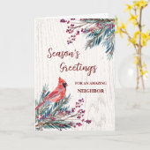 Rustieke buurman kerstvakantie kaart (Gele Bloem)