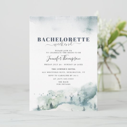 Rustieke Cabin Bachelorette Weekend Route Kaart (Staand voorkant)