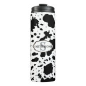 Rustieke Cabin Koeienhuid Print Gezellige Boerderi Thermosbeker (Voorkant)