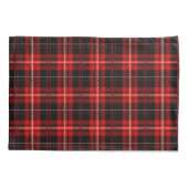 Rustieke Cabine Rood Plaid Zwart Moose Kussensloop (Achterkant)