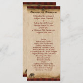 Rustieke Camping Glamping Natuur Trouwprogramma Programma (Voorkant / Achterkant)