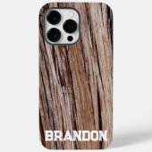 Rustieke cederschors natuur buitenpatroon Case-Mate iPhone case (Achterkant)