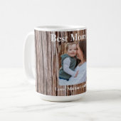 Rustieke cederschors, natuurlijke boom buiten patr koffiemok (Voorkant links)