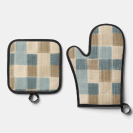 Rustieke Charm Oven Mitt en Pot Holder Set