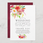 rustieke charme bruiloft programma (Voorkant / Achterkant)