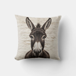 Rustieke charme: Donkey Black en White Kilim Kusse Kussen