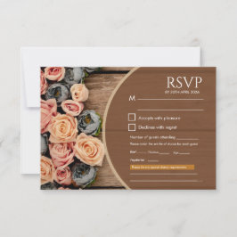 Rustieke Charme Trouw RSVP Kaart
