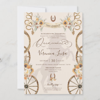 Rustieke Charro Zonnebloemen & Boho Bloemstuk Quin Kaart