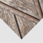 Rustieke Chic Chevron geometrische houten textuur Tissuepapier (Detail)