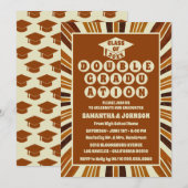 Rustieke Chic Double Graduation Party Uitnodiginge Kaart (Voorkant / Achterkant)