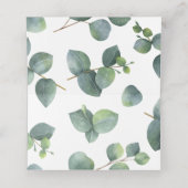 Rustieke Chic Eucalyptus Branches Huwelijksescorte (Binnenkant ongevouwen)