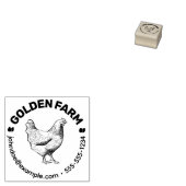 Rustieke Chic Kip Ei Stempel (Gestempeld)