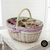 Rustieke Chicken Lila Bloesems Kant Decoupage Tissuepapier