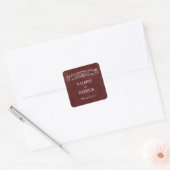 Rustieke Chique Favor Sticker / Envelope Seal - Ro (Envelop)
