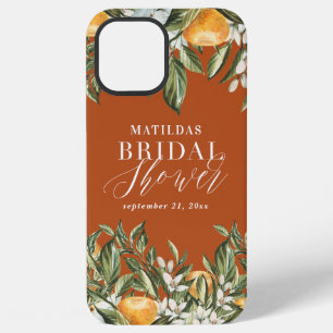 Rustieke citrusbloem botanische bloemrijke moderne iPhone 12 pro max hoesje