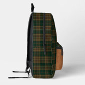 Rustieke Clan Fitzsimmons Plaid Monogrammed Bedrukte Rugzak (Links)