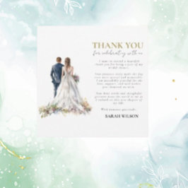 Rustieke Classic Boho Floral Dank u