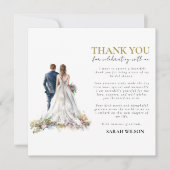 Rustieke Classic Boho Floral Dank u (Voorkant)