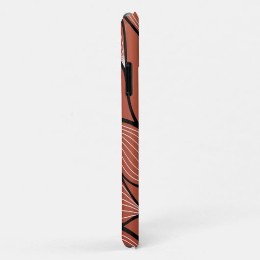 Rustieke Coppery Bronze Leave Pattern Case-Mate iPhone Case (Achterkant/rechts)