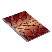 Rustieke Coppery Bronze Leave Pattern Notitieboek (Rechterzijde)