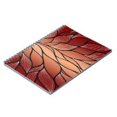 Rustieke Coppery Bronze Leave Pattern Notitieboek (Linkerzijde)
