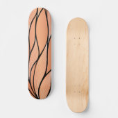 Rustieke Coppery Bronze Leave Pattern Skateboard (Voorkant)