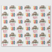 Rustieke Corporate Business Logo Kerst Cadeaupapier (Vlak)